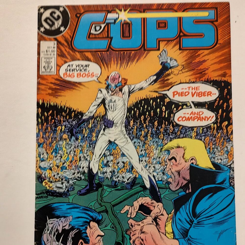 COPS# 3 NEWSSTAND  By Doug Moench   Cover by Bart Sears and Pablo Marcos